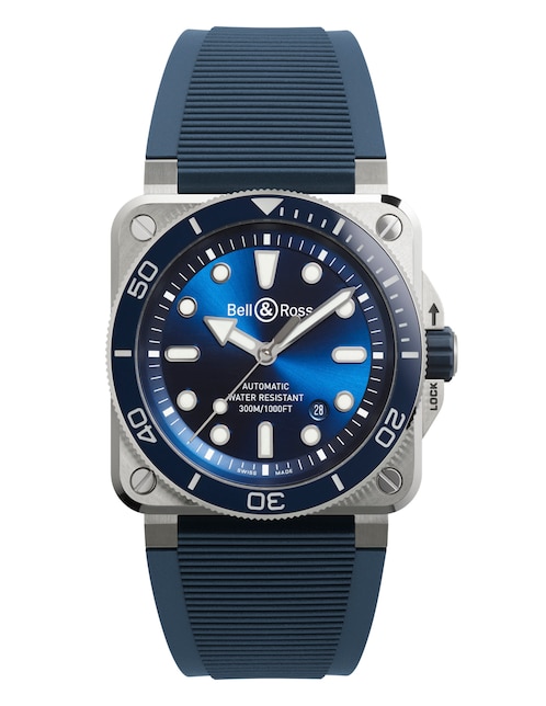 Reloj Diver para hombre BR03A-D-BLU-ST/SRB