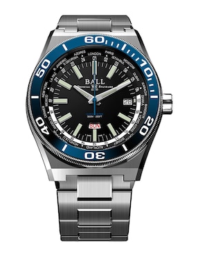 Reloj Ball Roadmaster Worldtime para hombre DG3032A-SC-BKBE