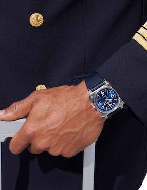 Reloj Bell & Ross para hombre BR03A-BLU-ST/SCA
