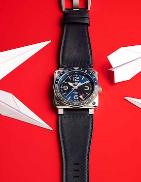 Reloj Bell & Ross para hombre BR0393-BLU-ST/SCA