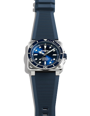 Reloj Bell & Ross Diver para hombre BR03A-D-BLU-ST/SRB