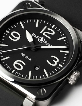 Reloj Bell & Ross para hombre BR03A-BL-ST/SRB