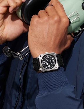 Reloj Bell & Ross para hombre BR03A-BL-ST/SRB