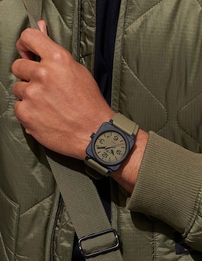 Reloj Bell & Ross para hombre BR03A-MIL-CE/SRB