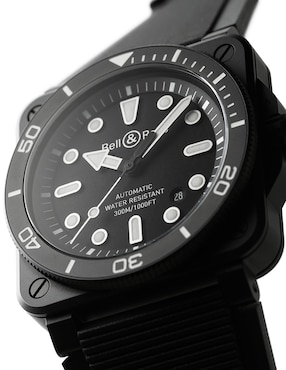 Reloj Bell & Ross Diver Matte para hombre BR03A-D-BL-CE/SRB