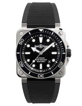 Reloj Bell & Ross Diver Black Steel para hombre BR03A-D-BL-ST/SRB