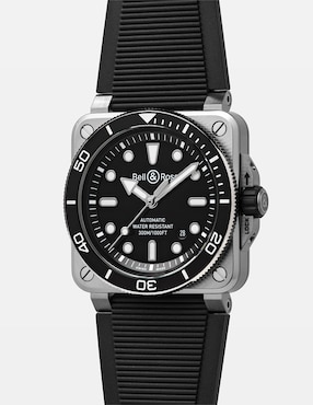 Reloj Bell & Ross Diver Black Steel para hombre BR03A-D-BL-ST/SRB