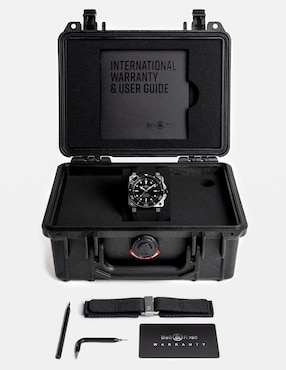 Reloj Bell & Ross Diver Black Steel para hombre BR03A-D-BL-ST/SRB