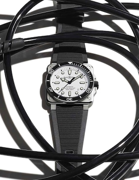 Reloj Bell & Ross para hombre BR03A-D-WH-ST/SRB