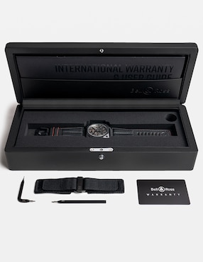 Reloj Bell & Ross Br-03 Chrono Blacktrack para hombre BR0394-BTR-CE/S