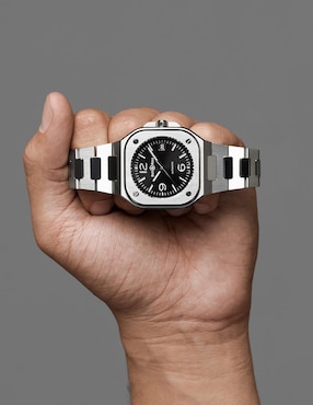 Reloj Bell & Ross BR-05 Grey Steel para hombre BR05A-GR-ST/SST