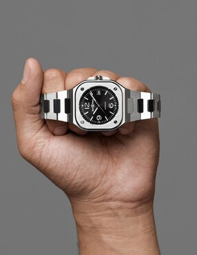 Reloj Bell & Ross BR-05 Black Steel para hombre BR05A-BR-ST/SST
