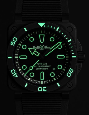 Reloj Bell & Ross BR 03 Diver para hombre BR03A-D-OL-CE/SRB