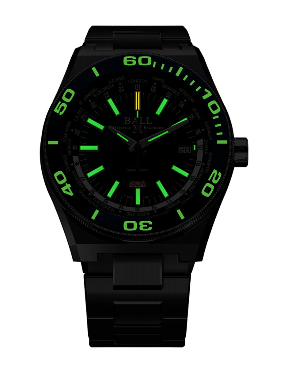 Reloj Roadmaster Worldtime para hombre DG3032A-SC-BKBE 4