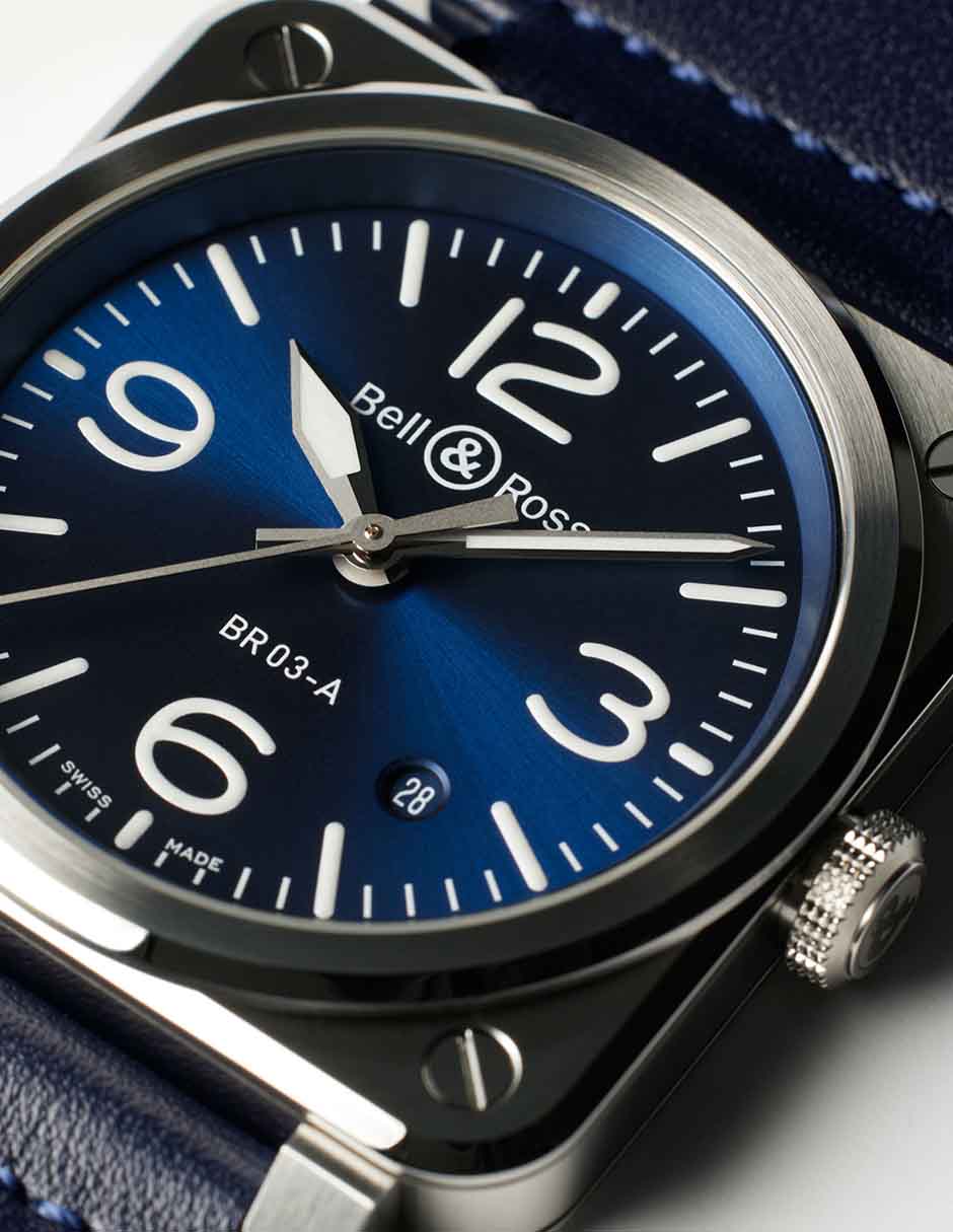 Reloj para hombre BR03A-BLU-ST/SCA 4