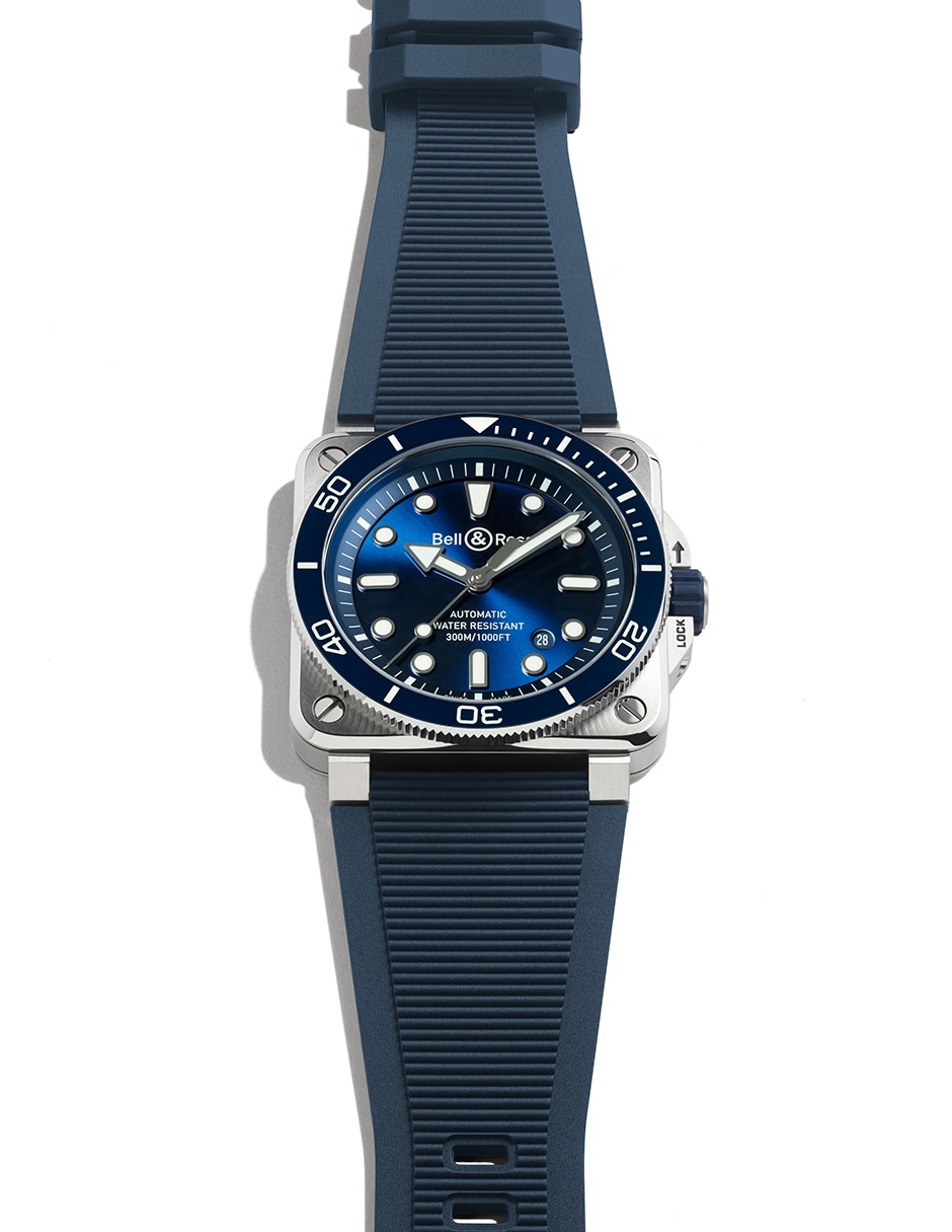 Reloj Diver para hombre BR03A-D-BLU-ST/SRB 2