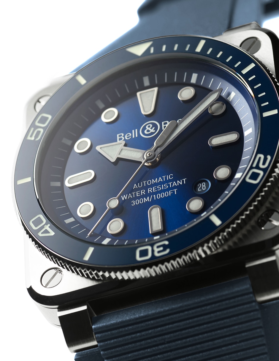 Reloj Diver para hombre BR03A-D-BLU-ST/SRB 3