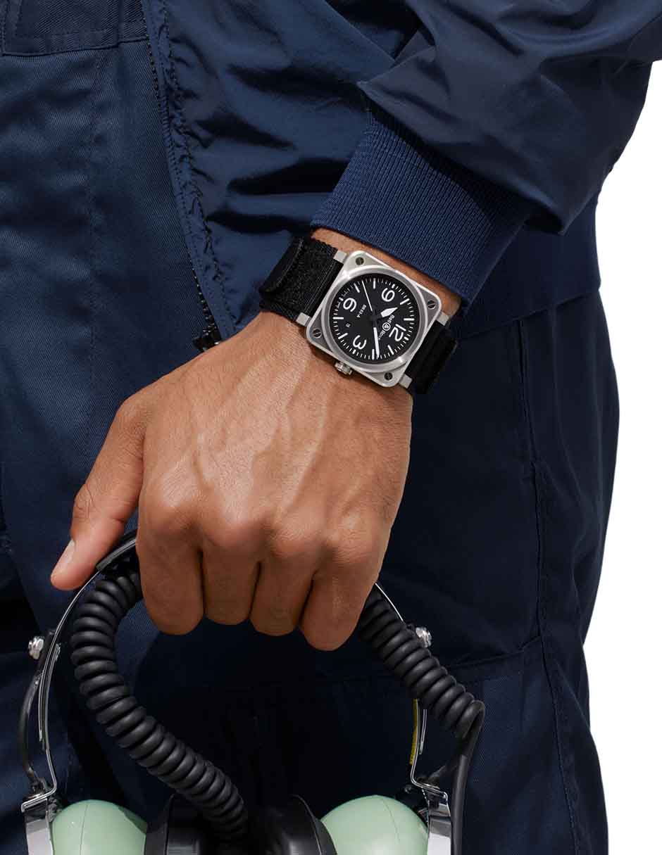 Reloj para hombre BR03A-BL-ST/SRB 4
