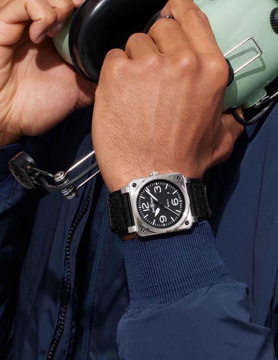 Reloj para hombre BR03A-BL-ST/SRB 5