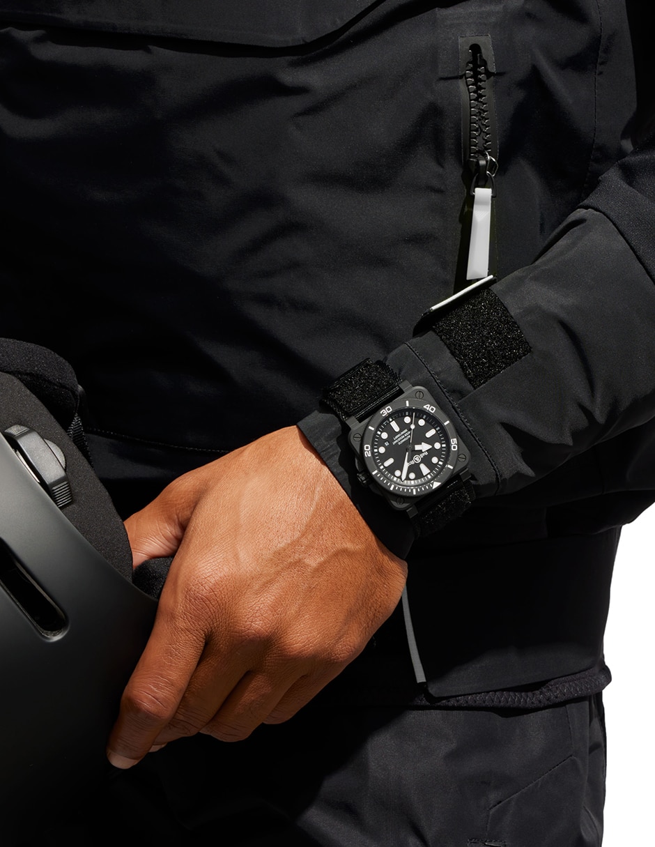 Reloj Diver Matte para hombre BR03A-D-BL-CE/SRB 4