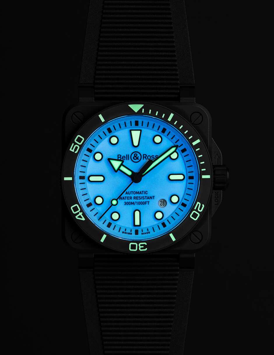 Reloj Diver Full Lum Ceramic para hombre BR03A-D-LM-CE/SRB 8
