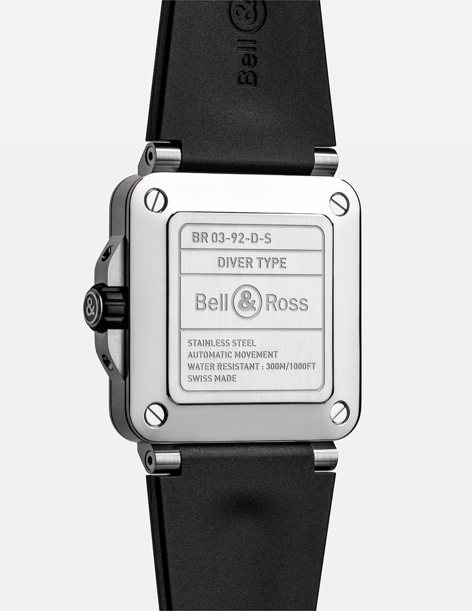 Reloj Diver Black Steel para hombre BR03A-D-BL-ST/SRB 4