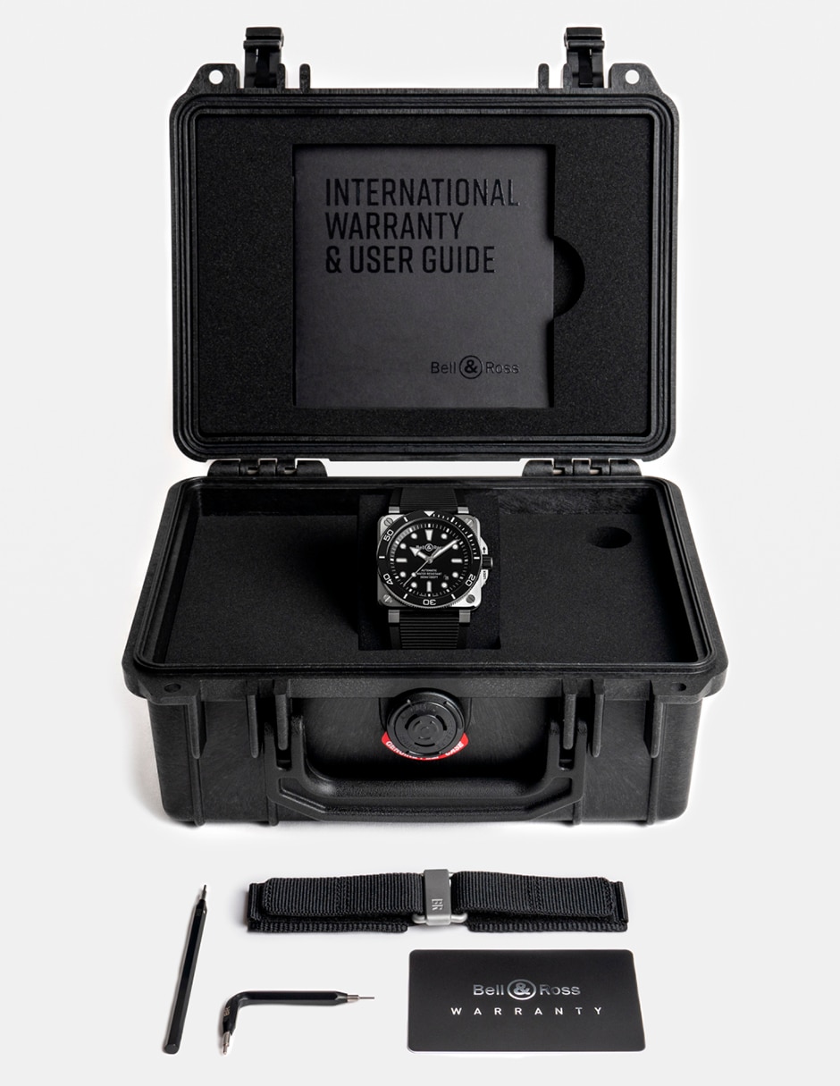 Reloj Diver Black Steel para hombre BR03A-D-BL-ST/SRB 6