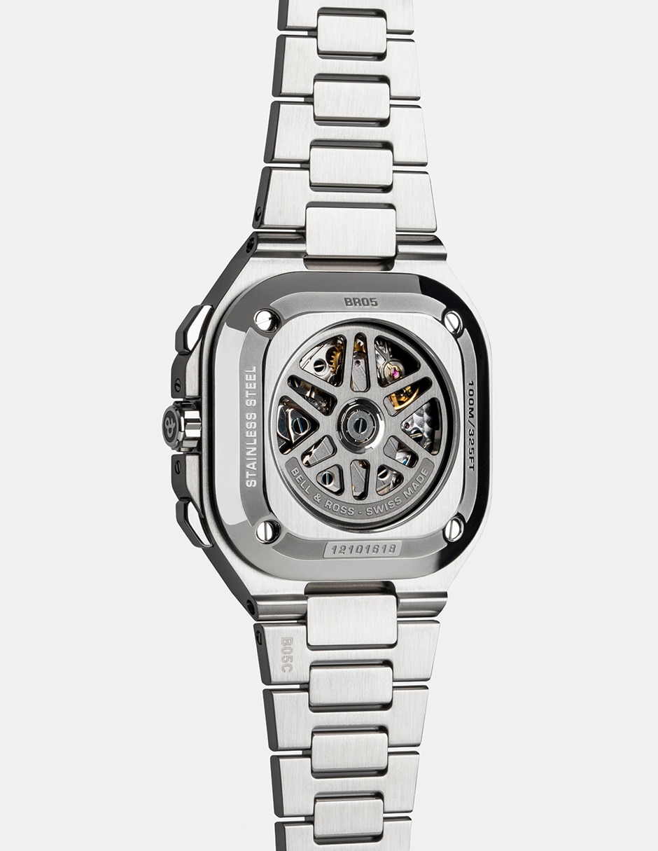 Reloj Bell & Ross Br-05 Chrono Black Steel para hombre BR05C-BLC-ST/SST 9
