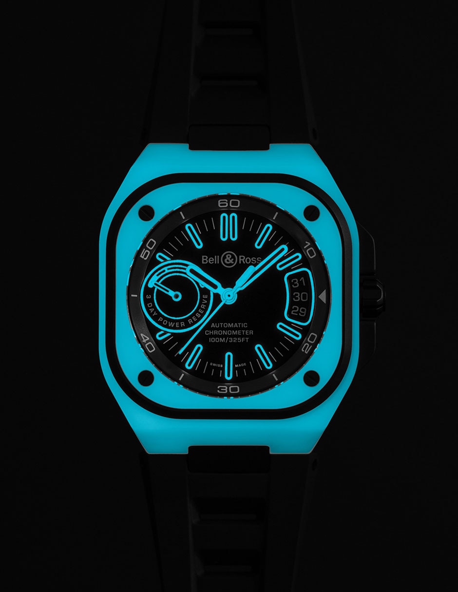 Reloj Bell & Ross Br-X5 Lum para hombre BRX5R-BLUM-TC/SRB 6